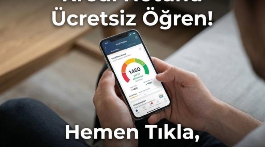 Kredi skorunu ve dahasını &uuml;cretsiz &ouml;ğrenmek i&ccedil;in tıklayın