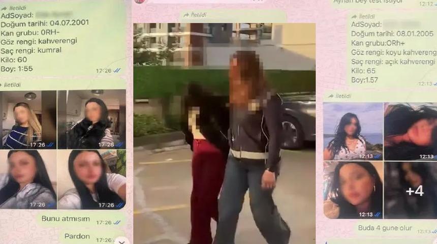 Don&ouml;r kadınları katalog yapıp; sa&ccedil; rengini bile se&ccedil;mişler! Mesajlar ortaya &ccedil;ıktı