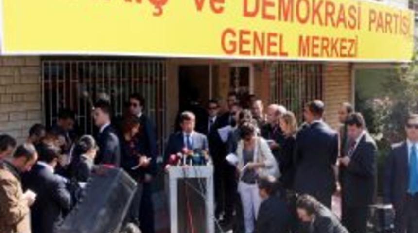 Davutoğlu, BDP Genel Merkezi'nde