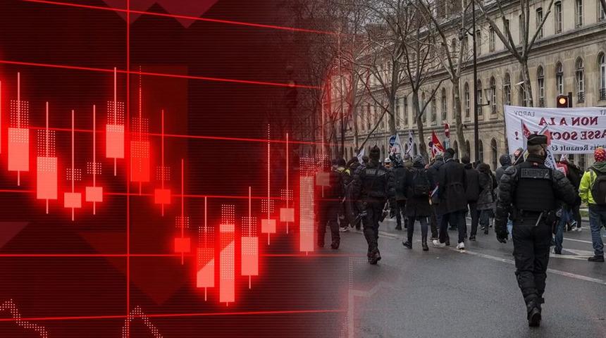 Avrupa'da sokaklar karıştı! Borsalarda satış dalgası