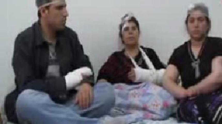 Avukat, eşi ve ailesini hastanelik etti