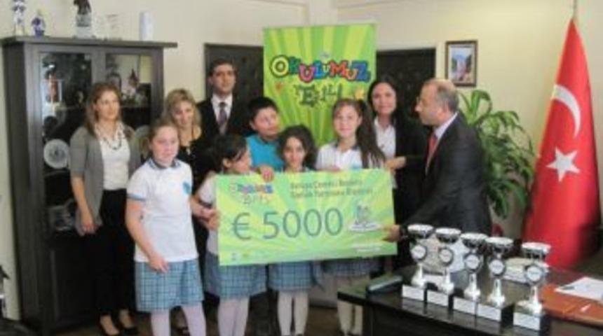 Zeytinli Naim S&uuml;leymanoğlu İlk&ouml;ğretim Okulu'ndan Avrupa birinciliği
