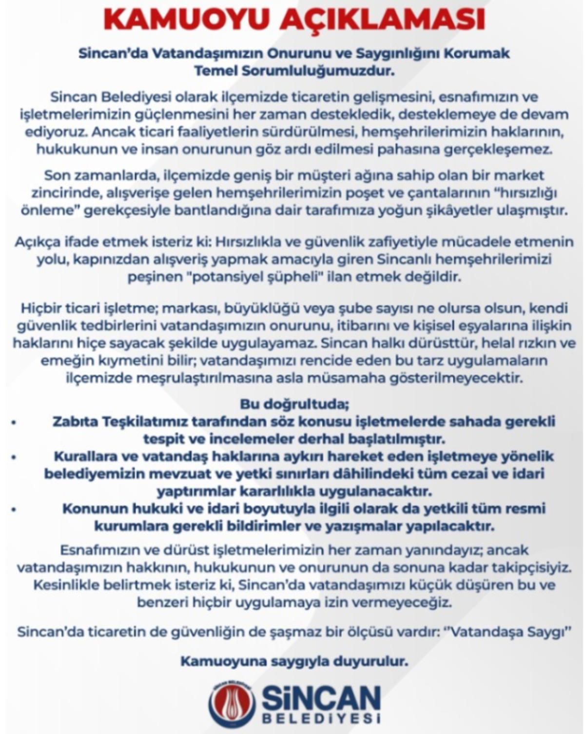 Zincir markete alışverişe gelenlerin &ccedil;antası bantlanıp, dolaba koydurtuluyor! B&uuml;y&uuml;k tepki var...  2