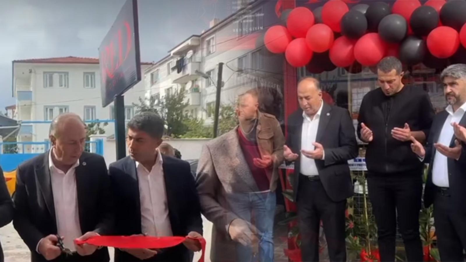 Çorum'da iç giyim mağazasına dualı açılış! Kırmızı ve siyah balonlar, protokolle kurdele kesimi...