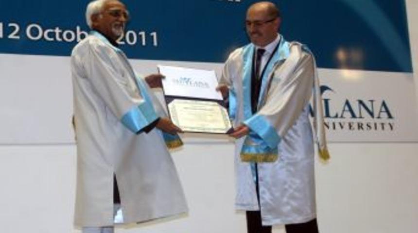 Hindistan Cumhurbaşkanı Yardımcısı Ansarı, Mevlana &Uuml;niversitesi&rsquo;nde