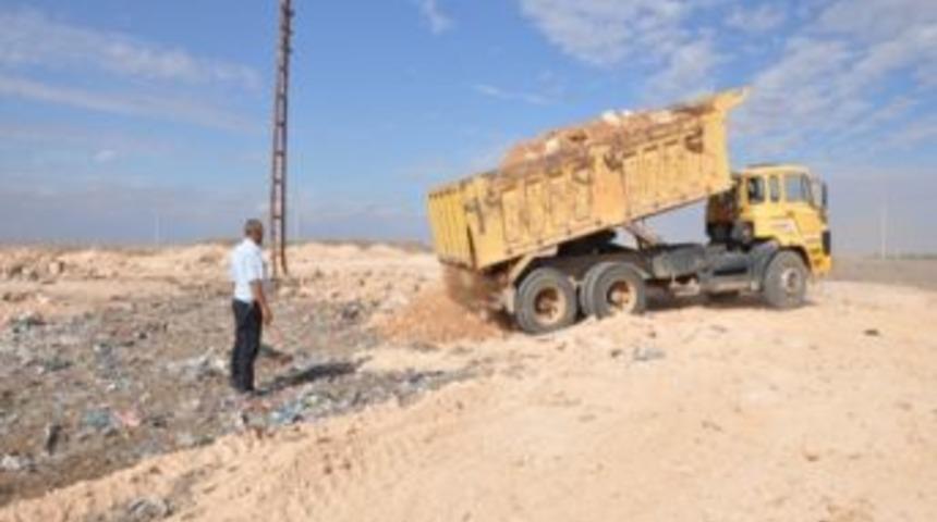 Ak&ccedil;akale Belediyesi, &ccedil;&ouml;p topama merkezini yeşil alana d&ouml;n&uuml;şt&uuml;r&uuml;yor