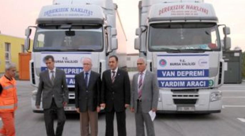 Depremzedenin Suyu Bursa'dan