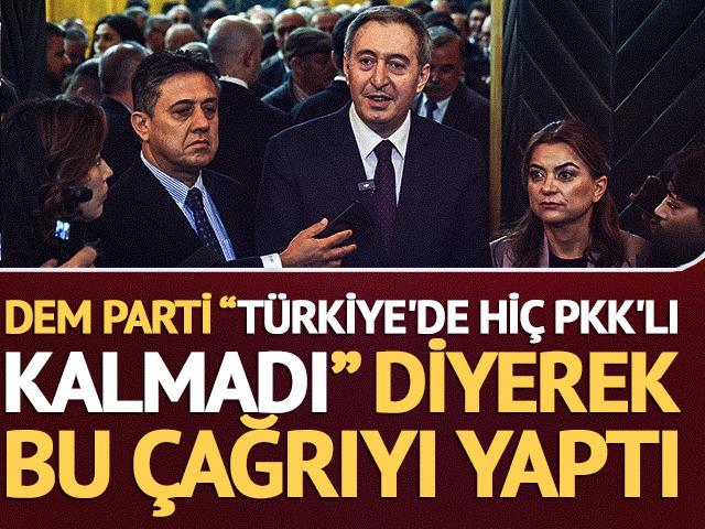 DEM Parti "T&uuml;rkiye'de hi&ccedil; PKK'lı kalmadı" diyerek bu &ccedil;ağrıyı yaptı