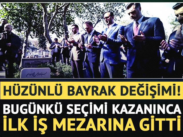 &Uuml;sk&uuml;dar'da h&uuml;z&uuml;nl&uuml; bayrak değişimi!