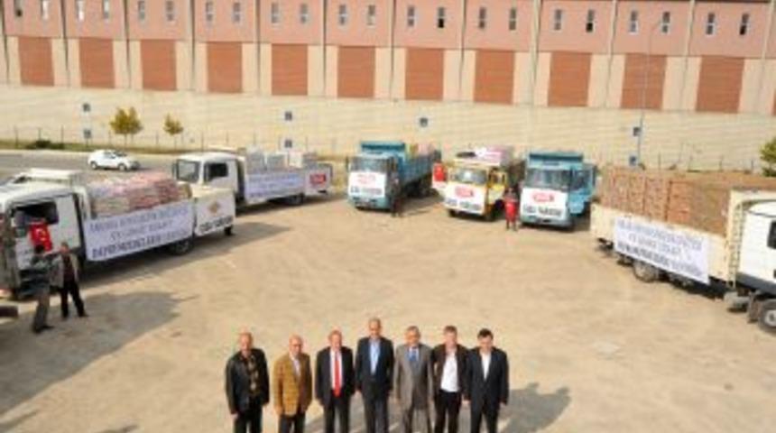 B&uuml;y&uuml;kşehir'in yardım seferberliğine GİMAT esnafı da destek verdi