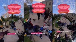 Son dakika: G&uuml;lhane Parkı&rsquo;nda skandal g&ouml;r&uuml;nt&uuml;ler: Kedilere tekme atmayı babasından &ouml;ğrendi!