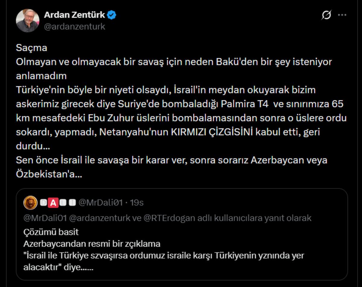 "Türkiye Netanyahu nun kırmızı çizgisini kabul etti geri durdu" dedi! Araştırdık orada da TERA çıktı 1