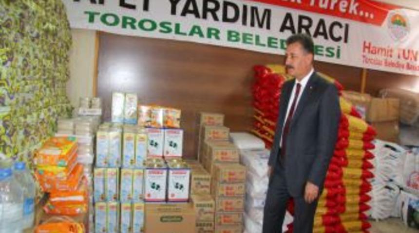 Toroslar Belediyesi&rsquo;nin Van i&ccedil;in topladığı yardımlar yola &ccedil;ıktı