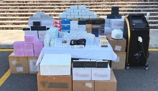 Mersin'de 10 milyonluk ka&ccedil;ak dolgu ve estetik malzemesi operasyonu: 2 g&ouml;zaltı