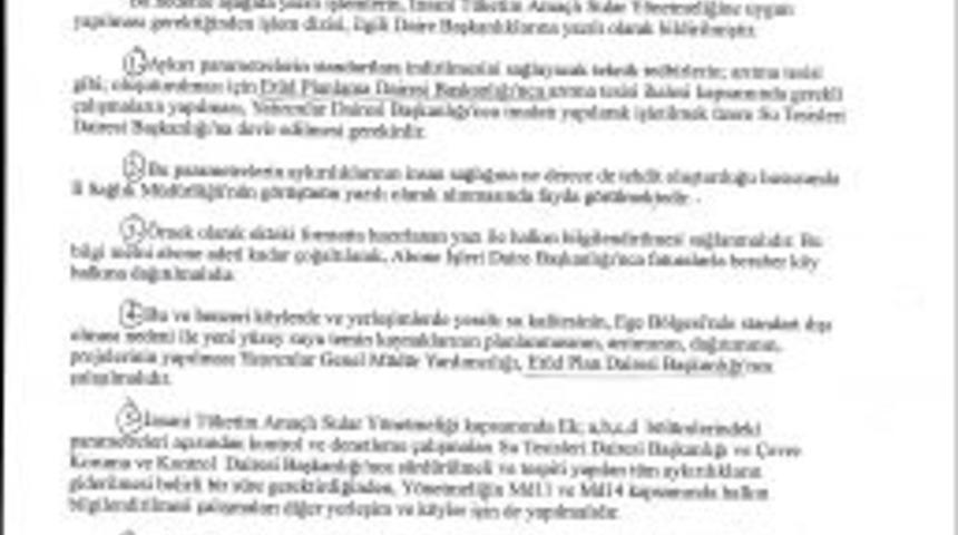 İzmirlilerin arsenikli su i&ccedil;tiği, belediyenin raporuyla belgelendi