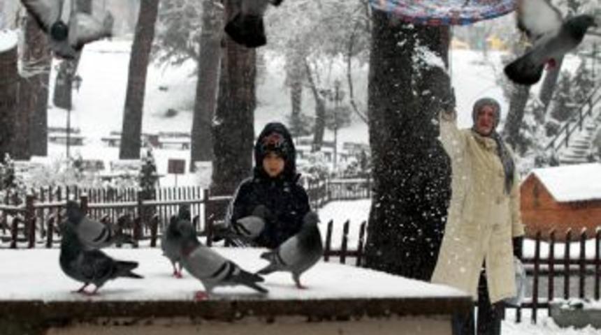 ankara'da kar manzaraları