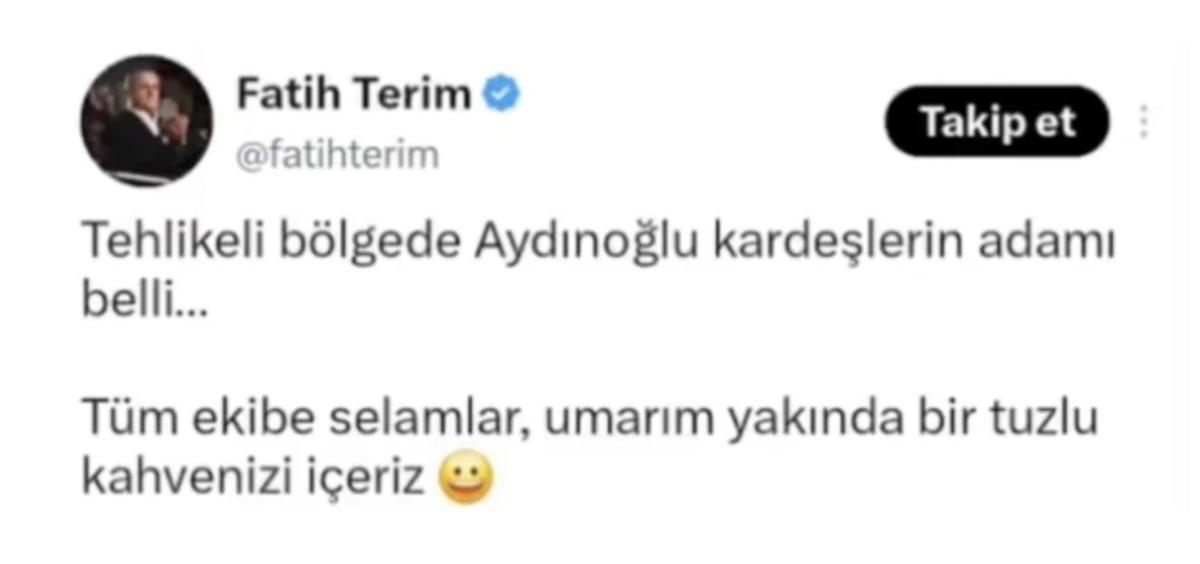 Fatih Terim den Tuzlu Kahve sinyali! Taktik maktik yok notuyla yayınlandı 3