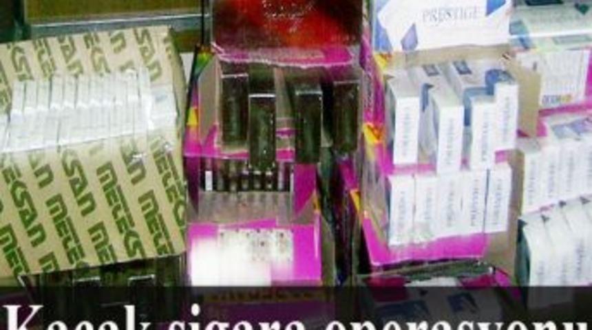 Kağızman'da 20 bin paket ka&ccedil;ak sigara ele ge&ccedil;irildi