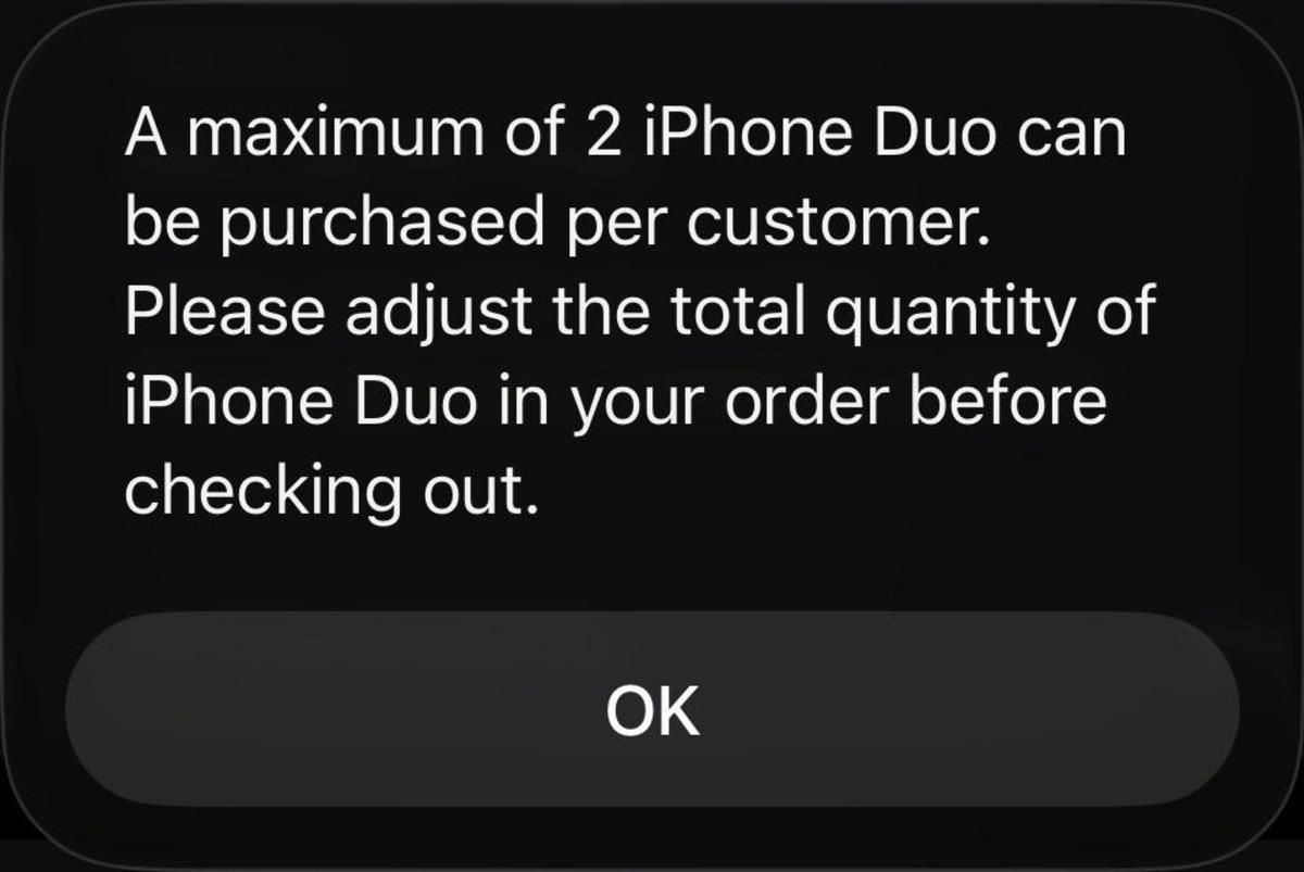 Apple, ABD de iPhone Duo satışlarına sınırlama getirdi: Kişi başına en fazla 2 adet! 2
