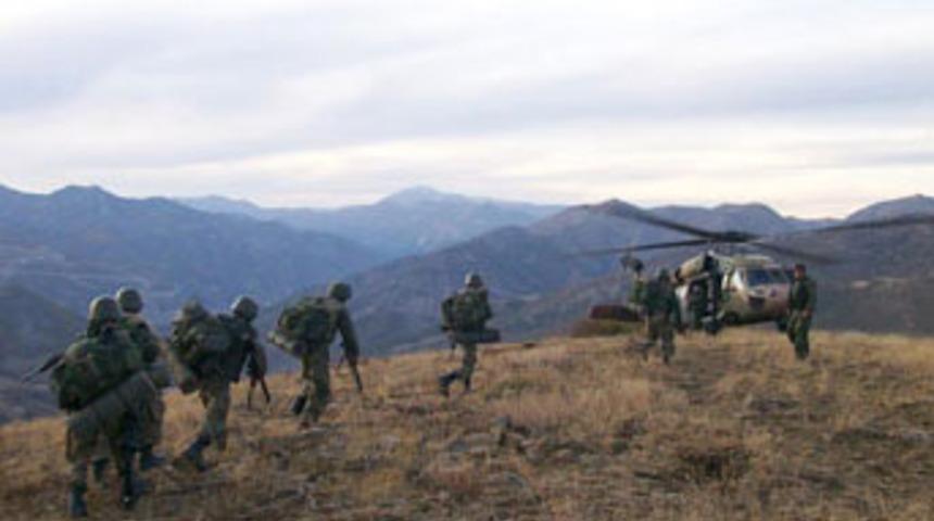 PKK sığınakları imha edildi