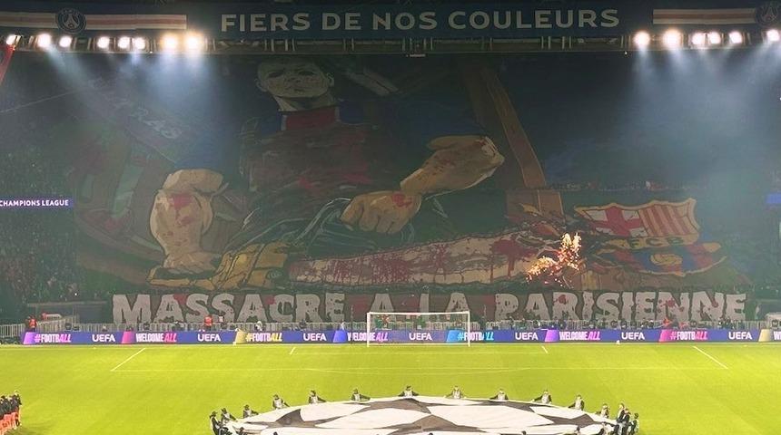 Fransa'da skandal pankart: Katliam! UEFA'ya şikayet ettiler