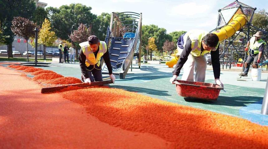 Yıldırım&rsquo;da parklara kış bakımı