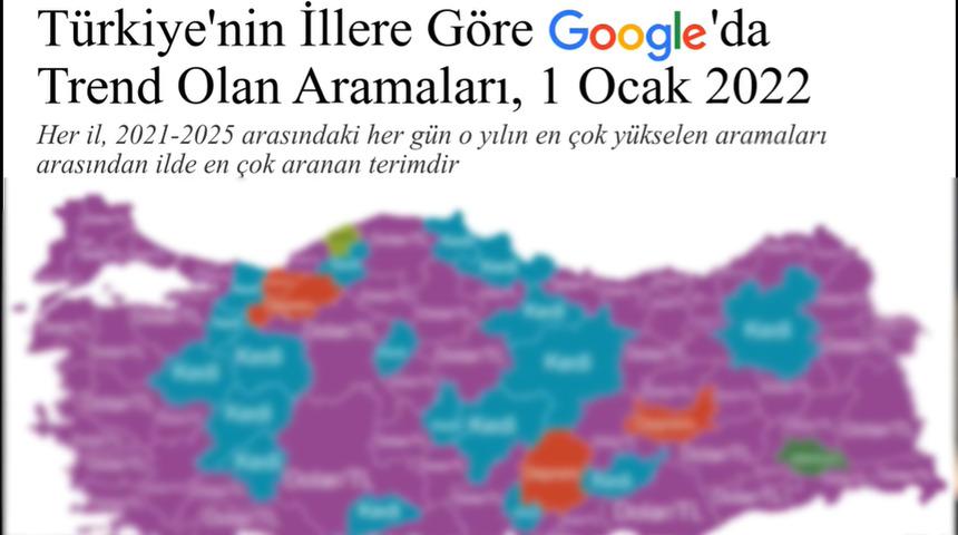T&uuml;rkiye&rsquo;nin 5 yıllık Google ge&ccedil;mişi ortaya &ccedil;ıktı! En &ccedil;ok neleri merak ettiğimiz şaşırttı