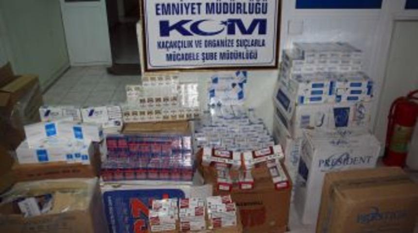 Muş&rsquo;ta 3 bin 500 paket ka&ccedil;ak sigara ele ge&ccedil;irildi