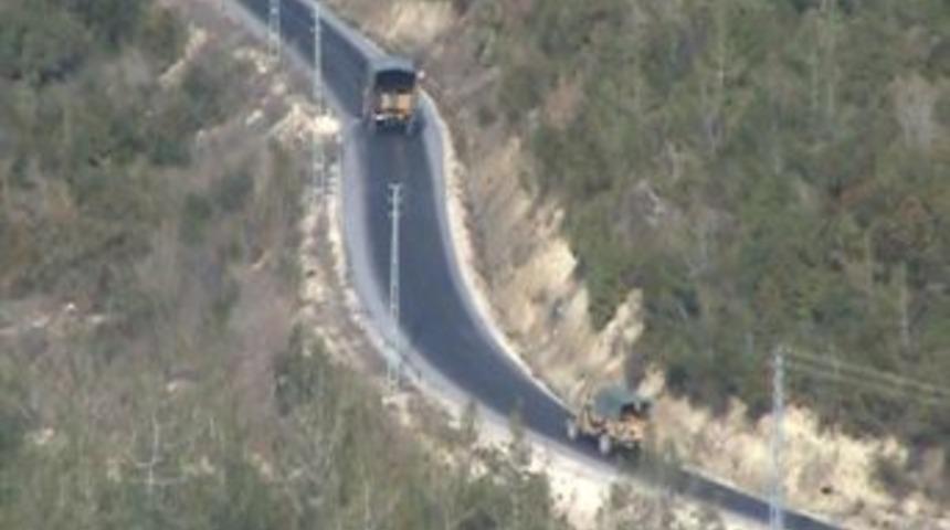 Suriye askeri sınırın sıfır noktasında kazı yaptı