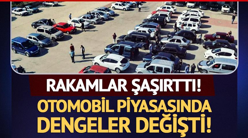 Otomobil piyasasında dengeler değişti! Rakamlar şaşırttı