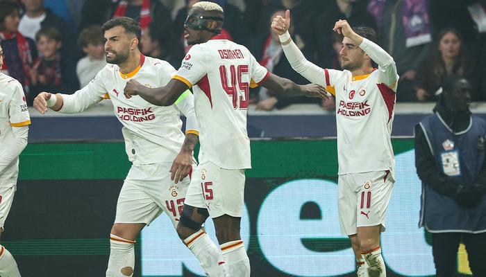 Galatasaray'da Yunus Akg&uuml;n'den Lille'e 65 saniyede rekor!