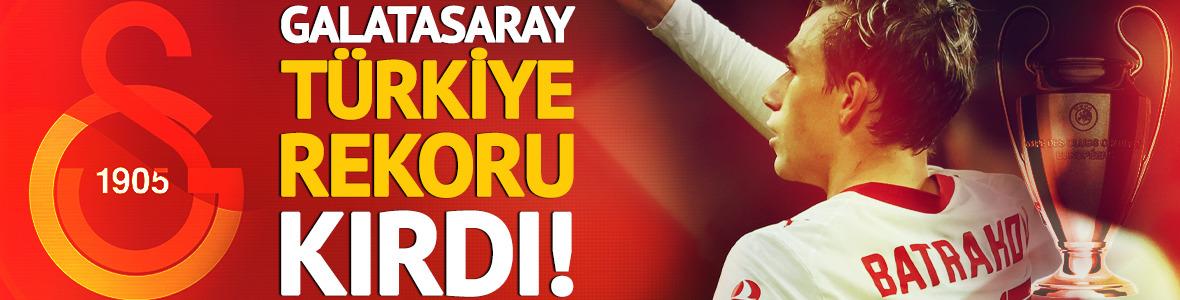 Galatasaray, Lille galibiyetiyle T&uuml;rkiye rekoru kırdı!