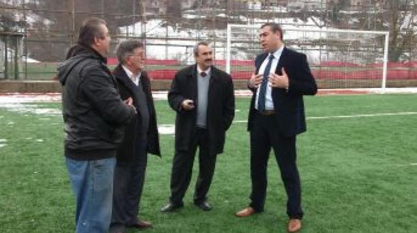 Şiran, Yığılca Şehir Stadı'nda incelemede bulundu