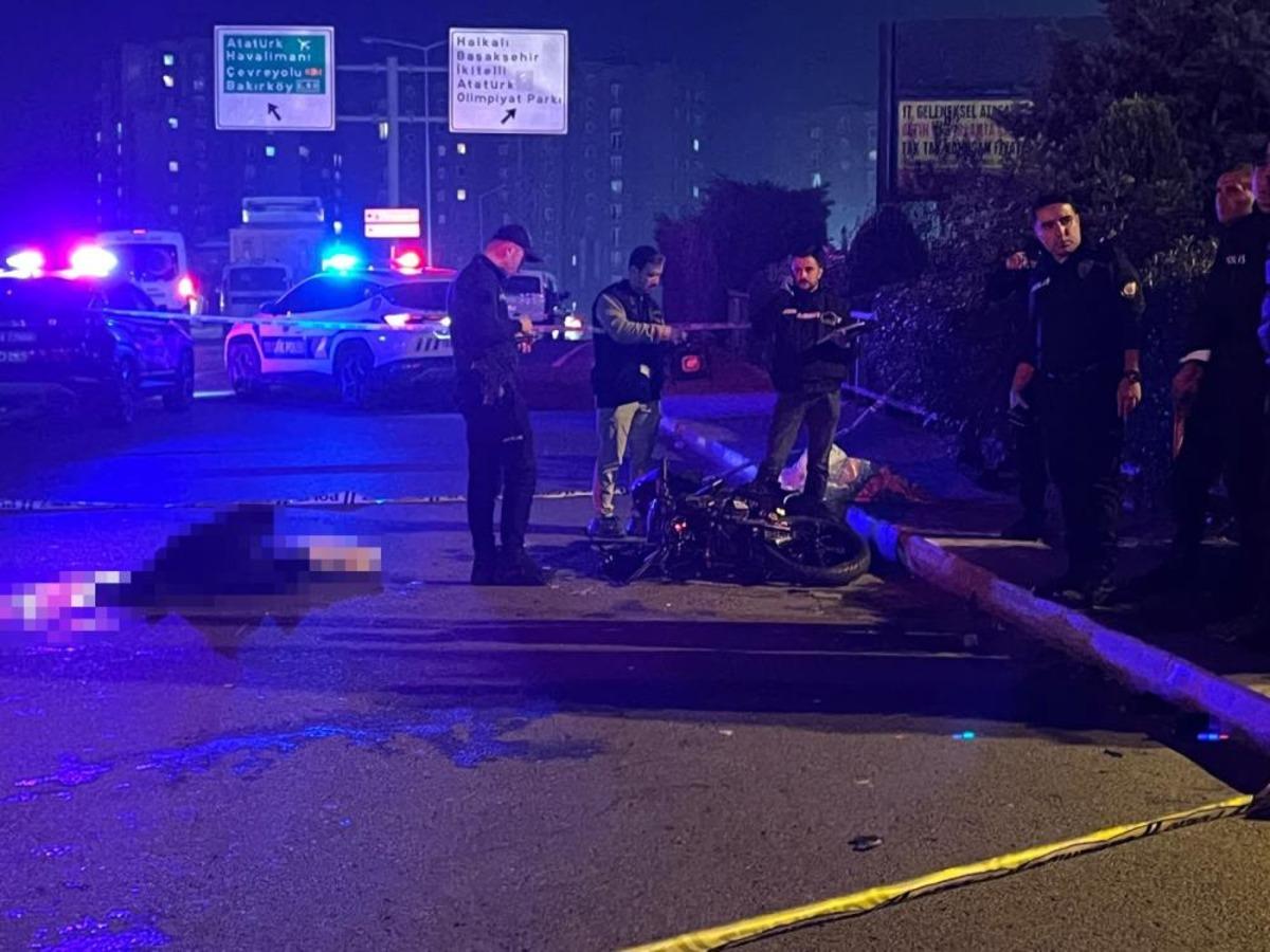Küçükçekmece’de motosiklet otomobille çarpıştı: 1 ölü, 1 yaralı 1