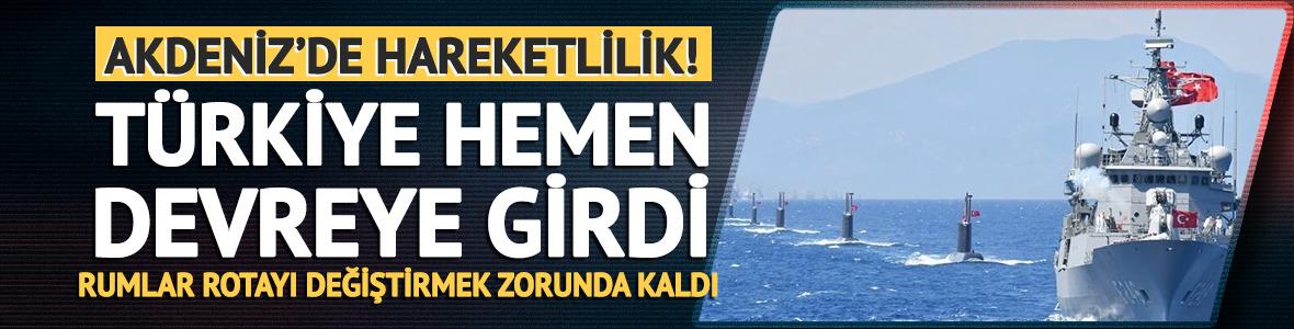 Akdeniz'de hareketlilik! T&uuml;rkiye devreye girdi, Rumlar geri adım attı