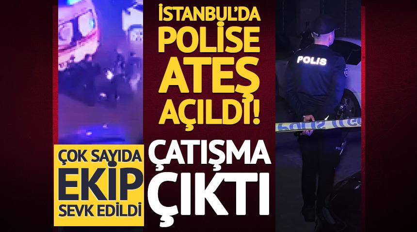 İstanbul'da polise ateş a&ccedil;ıldı, &ccedil;atışma &ccedil;ıktı!