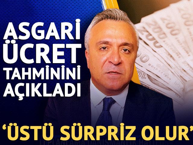 &Ouml;zg&uuml;r Erdursun asgari &uuml;cret tahminini a&ccedil;ıkladı '&Uuml;st&uuml; s&uuml;rpriz olur'