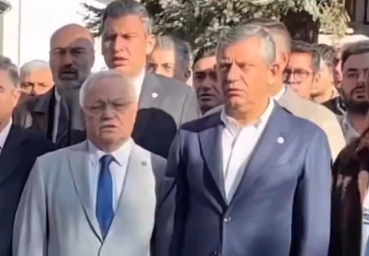 Özgür Özel tiz çığlığı duyunca şaşkınlığını gizleyemedi: İstiklal Marşı nda tuhaf an 2