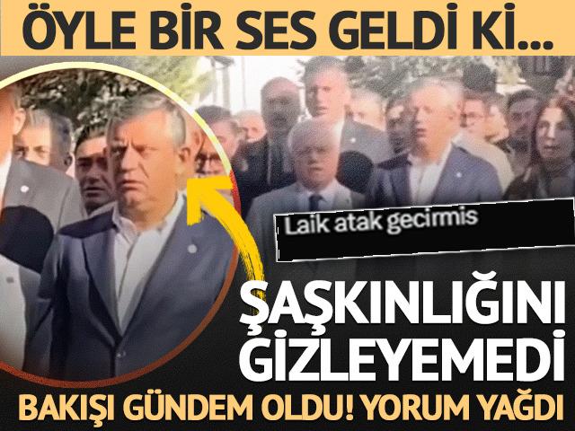 &Ouml;zg&uuml;r &Ouml;zel tiz &ccedil;ığlığı duyunca şaşkınlığını gizleyemedi: İstiklal Marşı'nda tuhaf an