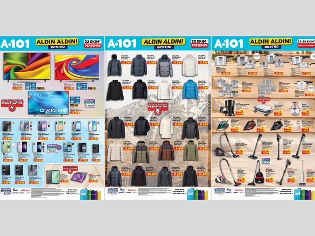 A101'e Columbia mont geliyor! 22 Ekim 2026 A101 Kataloğu