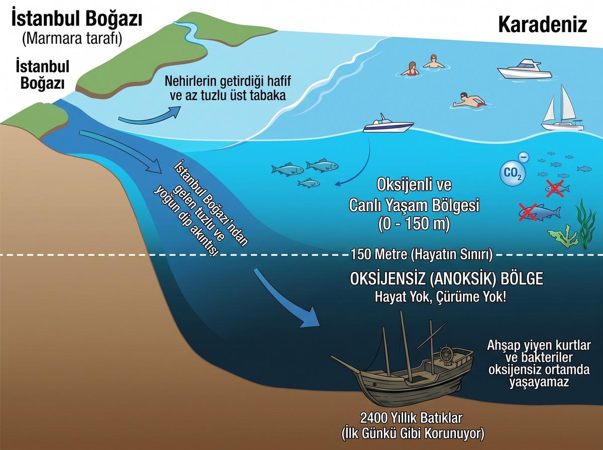 Türkiye nin ölü denizi: Öyle ki batan gemi bile çürümüyor! 1