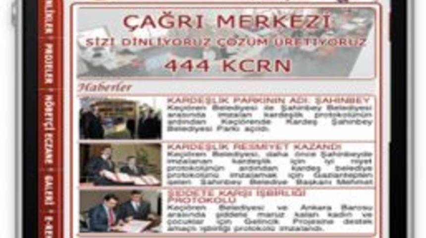 Keçiören Belediyesi hizmetleri artık cepte