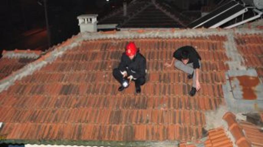 İtfaiyeciler &ccedil;atıda kedi aradı