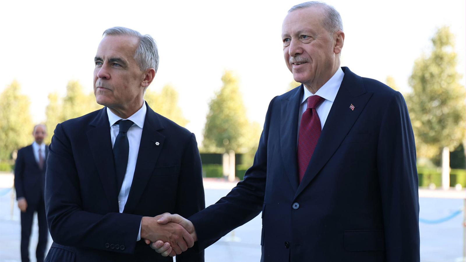 Kanada Başbakanı Türkiye'de: Cumhurbaşkanı Erdoğan karşıladı