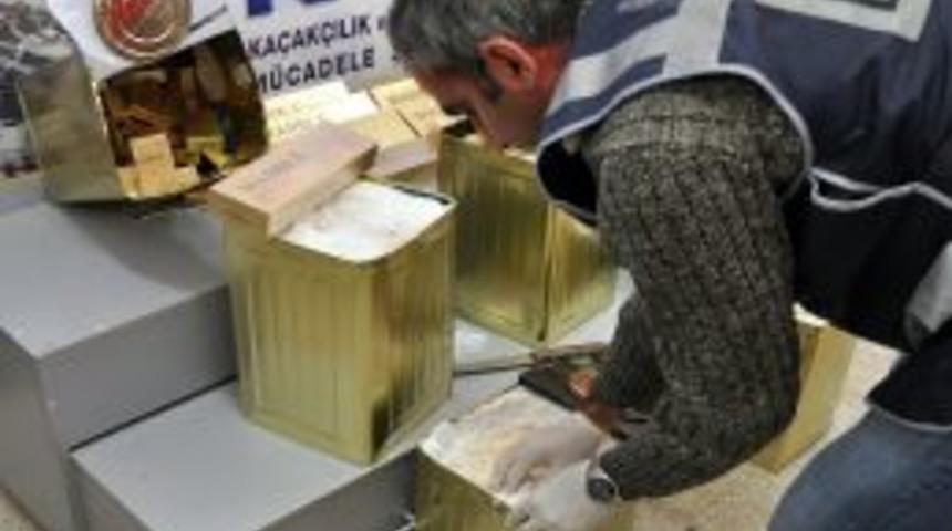 Peynir tenekesiyle ka&ccedil;ak sigara sevkıyatı