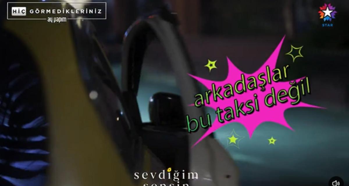 Helin Kandemir Sevdiğim Sensin çekimlerinde gerçek taksiye binince... 2