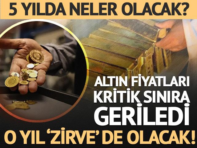 Altın son 2 ayın en d&uuml;ş&uuml;k seviyesinde! 5 yılda neler olacak?