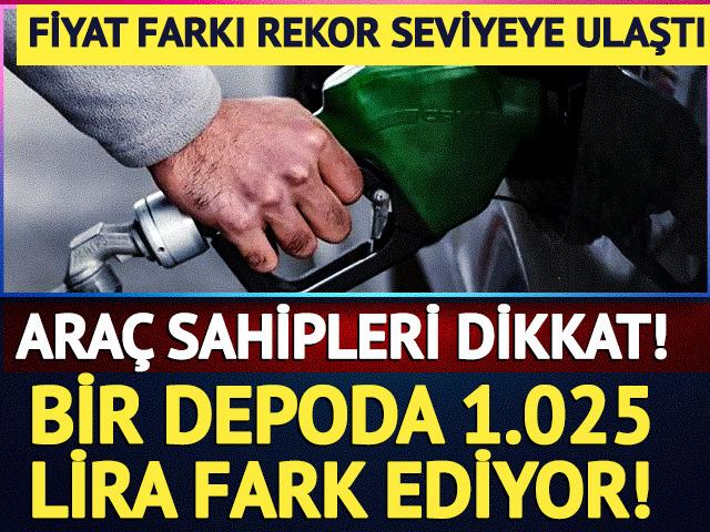 Ara&ccedil; sahipleri dikkat: Bir depoda 1.025 lira fark ediyor