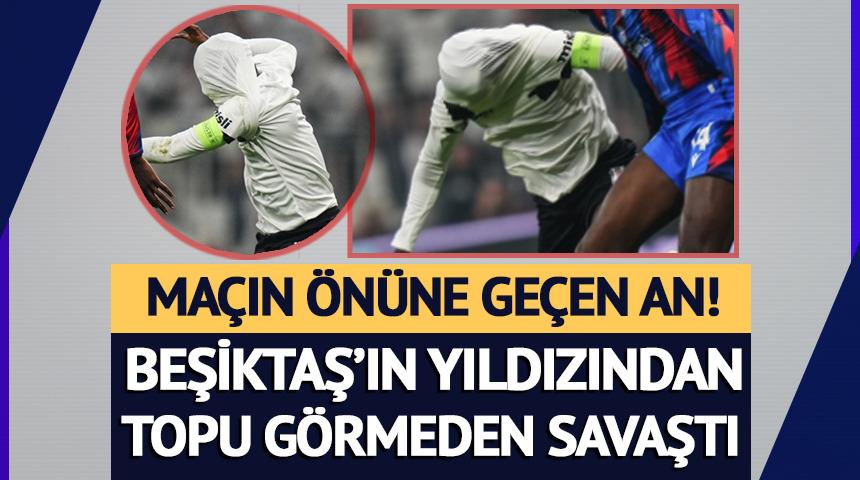 Ma&ccedil;ın &ouml;n&uuml;ne ge&ccedil;en an! &Ouml;n&uuml;n&uuml; g&ouml;rmeden topu almaya &ccedil;alıştı