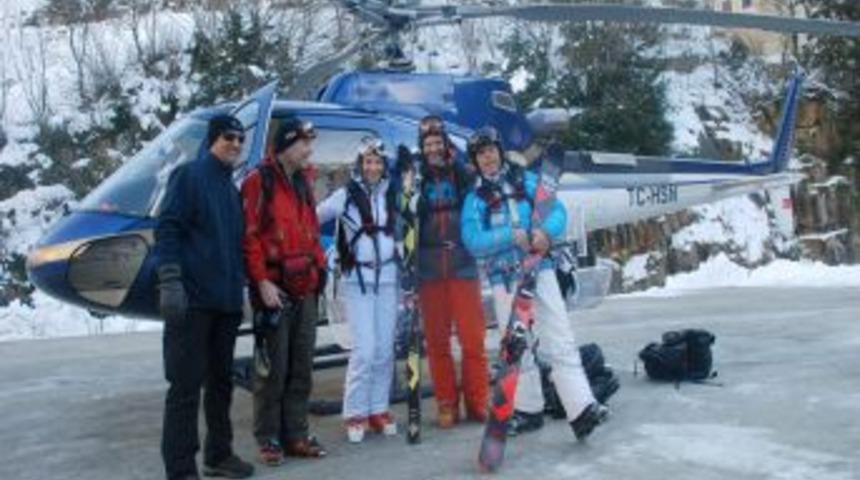 Ka&ccedil;karlar'da Heliski heyecanı başladı